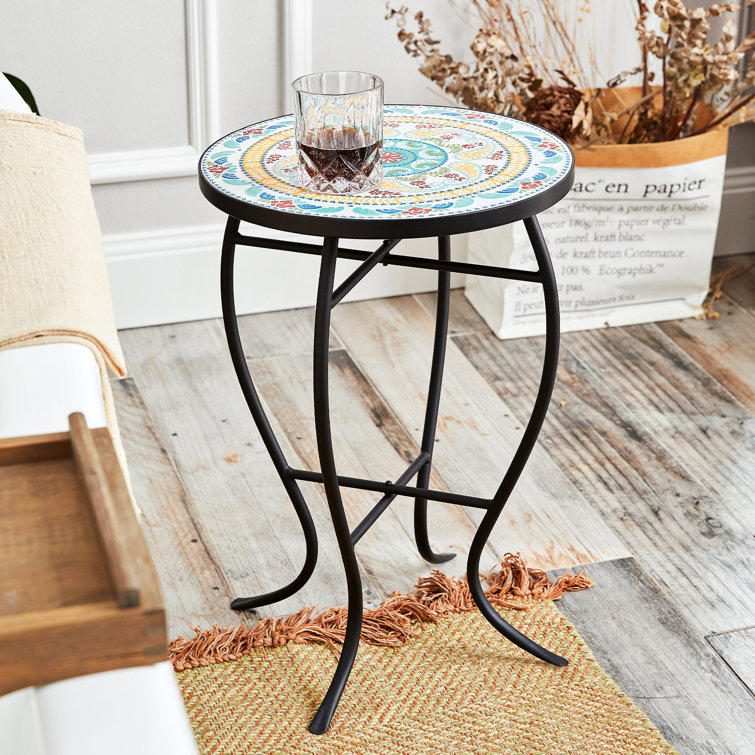 Charlton Home® Bribie Ceramic Outdoor Side Table & Reviews Wayfair